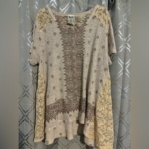 Vocal brand sequin lace shirt